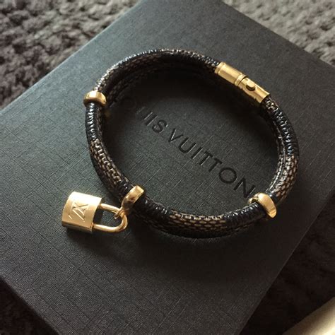 louis vuitton leather bracelet black|lv leather bracelet women.